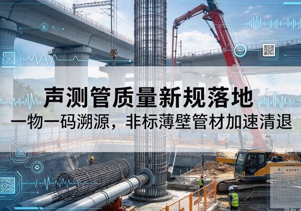 托克逊声测管质量新规落地，一物一码溯源，非标薄壁管材加速清退